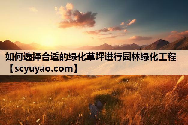 如何选择合适的绿化草坪进行园林绿化工程