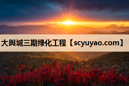 大舆城三期绿化工程