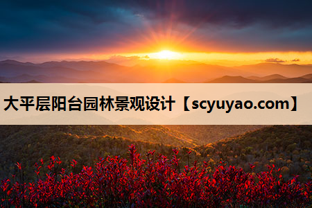 大平层阳台园林景观设计