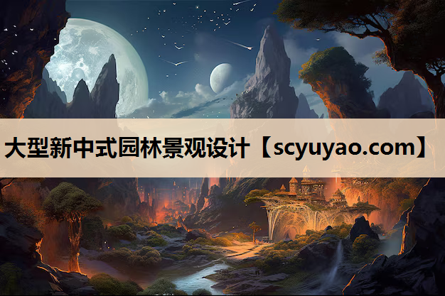 大型新中式园林景观设计
